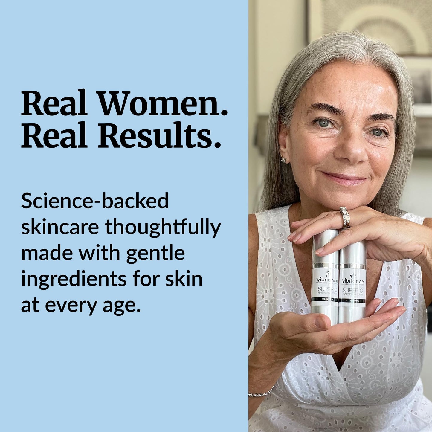 Vibriance Super C Serum for Mature Skin - All-in-One Vitamin Formula Hydrates, Firms,