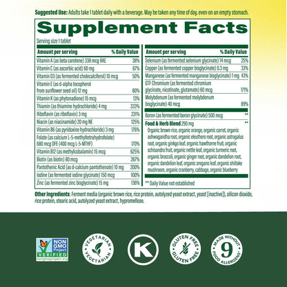 MegaFood Multivitamin for Men 40+ One Daily Mens Multivitamins - Methylated B12, Vitamin D3, B6, C & Zinc, Muscle & Bone Health MegaFood