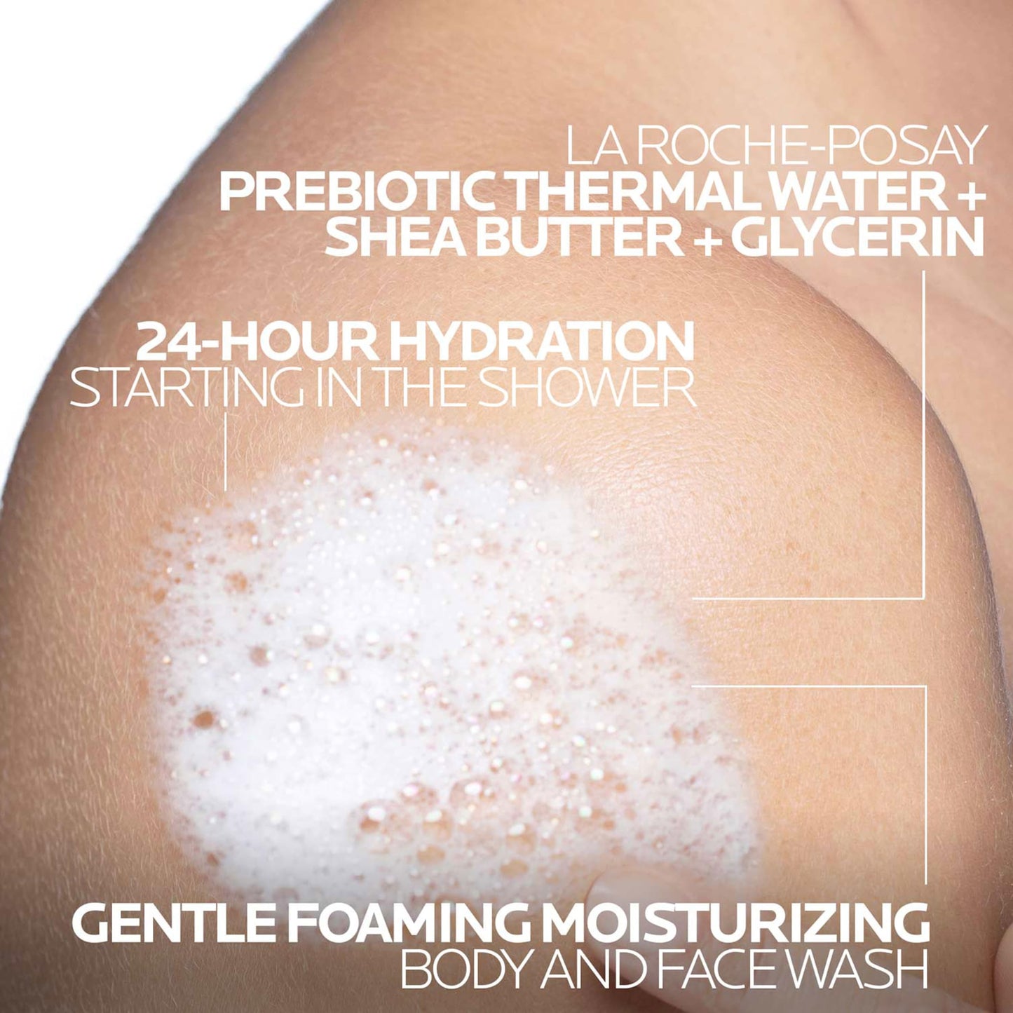 La Roche-Posay Lipikar AP+ Gentle Foaming Moisturizing Wash, Shea Butter + Niacinamide