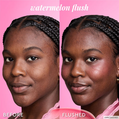 Glow Recipe Niacinamide Dewy Flush Tinted Liquid Blush Serum - Glowy Blush for Cheeks to Smooth, Hydrate & Brighten - Liquid Korean Makeup with Buildable Soft Pink Tint - Watermelon Flush (0.4 oz) Glow RecipeBuy Supplements Australia