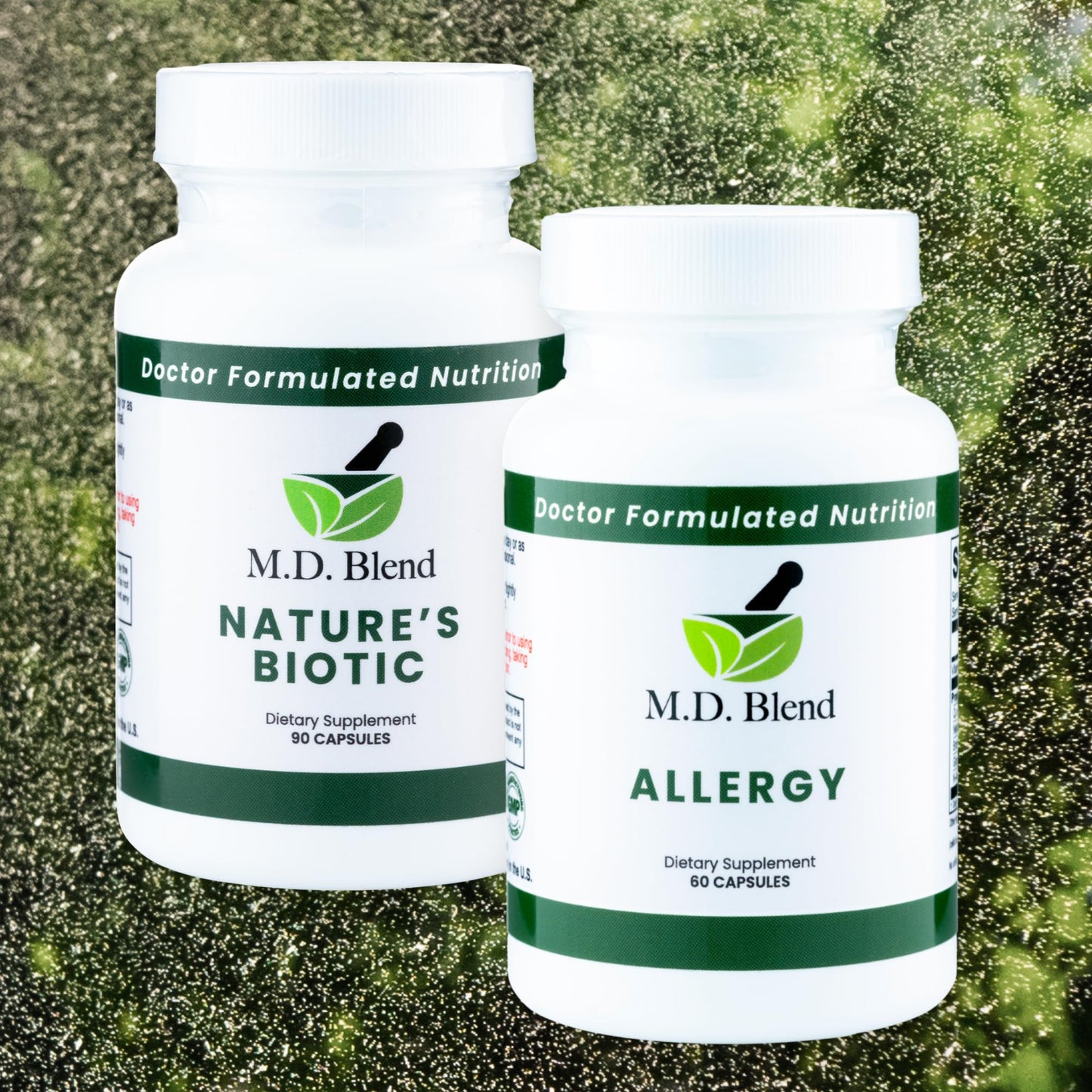 M.D. Blend Nature’s Biotic & Allergy Expert Bundle for Immune Support, Seasonal Allergy Relief, Respiratory Wellness, Quercetin and Bromelain, NAC Nettle Root Vitamins & Minerals Plant-Based Capsules M.D. Blend buy supplements Au