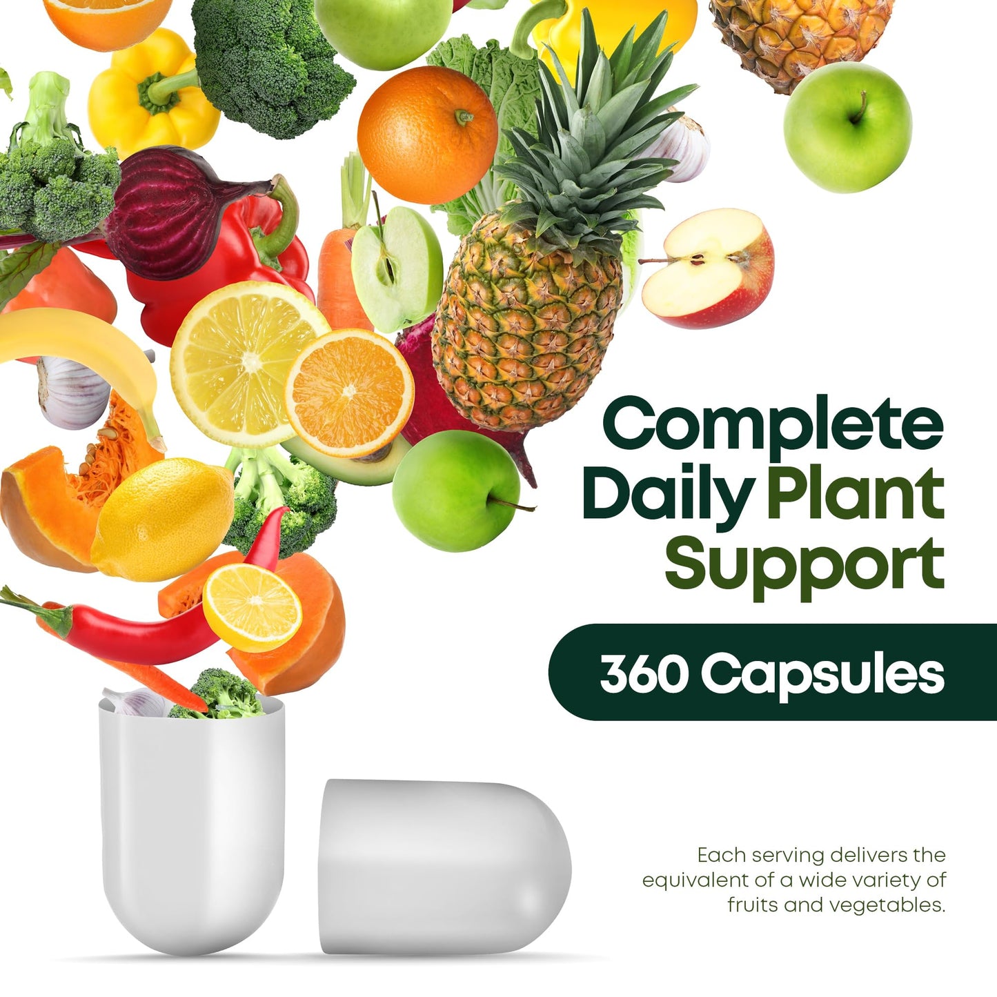 Supermed Research Fruits and Vegetables Supplements – 2 Pack Combination Fruit & Veggies Supplement – Whole Food Vitamins & Minerals for Adults – Superfood Veggie Vitamins for Adults (180 x 2, 360 Ct) Supermed Research buy supplements Au