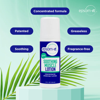 Epsom-It Soothing Muscle Lotion - Roll On Epsom Salt Lotion with Arnica for Muscle Stiffness, Leg, Knees and Feet Discomfort, Topical Magnesium Cream, 3oz EPSOM-ITBuy Supplements Australia