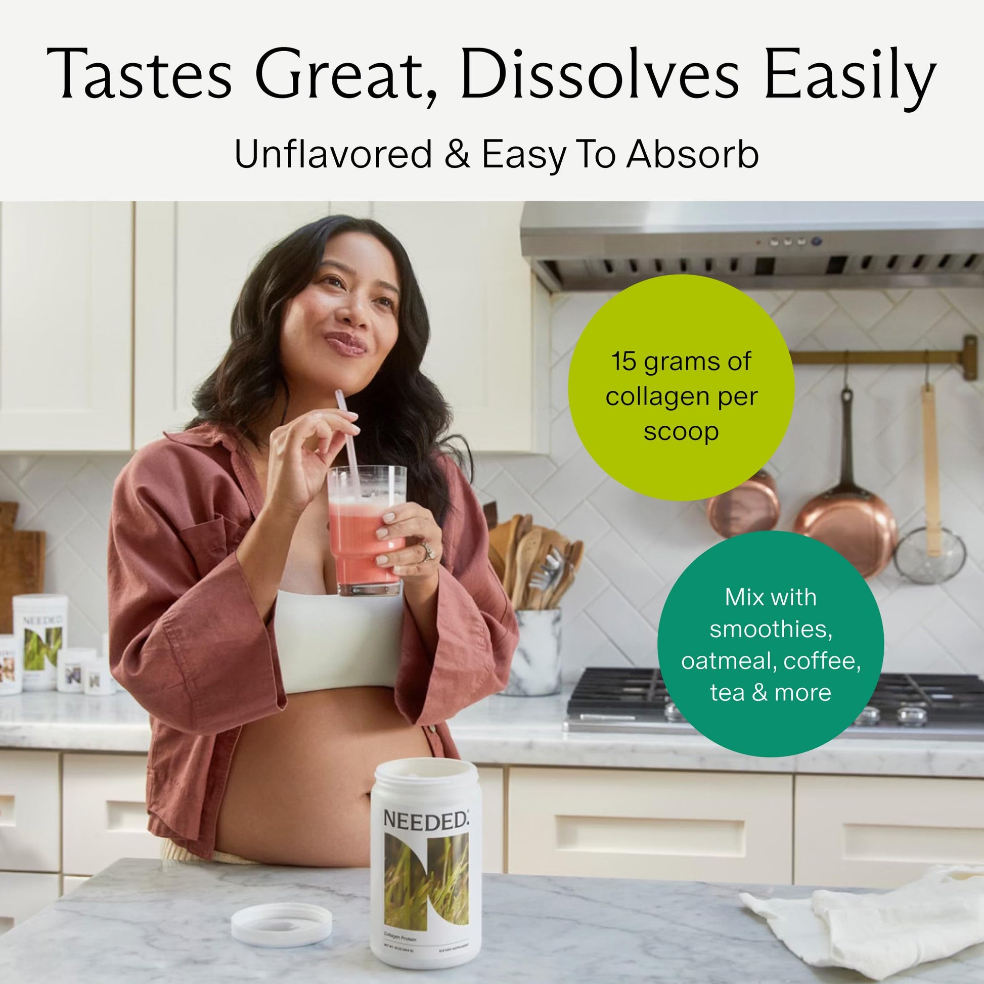 Needed. Hydrolyzed Collagen Protein Powder | Expert-Backed & Clean Sourced | Supports Skin, Hair, Joints | Grass-fed, Pasture-Raised, Hormone-Free | 1lb Needed. buy supplements Au