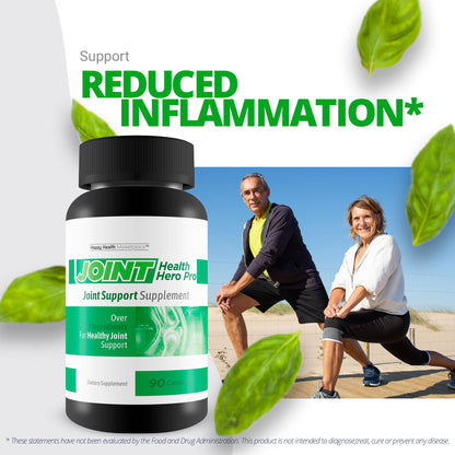 Joint Health Hero Pro - Our Best Joint & Bone Support Supplement - Turmeric - Vitamin D - Vitamin C - for Knees, Hips, Hands, Feet, Back, Neck, and More - Our Best Vitamin D Formula Happy Health Marketplace buy supplements Au