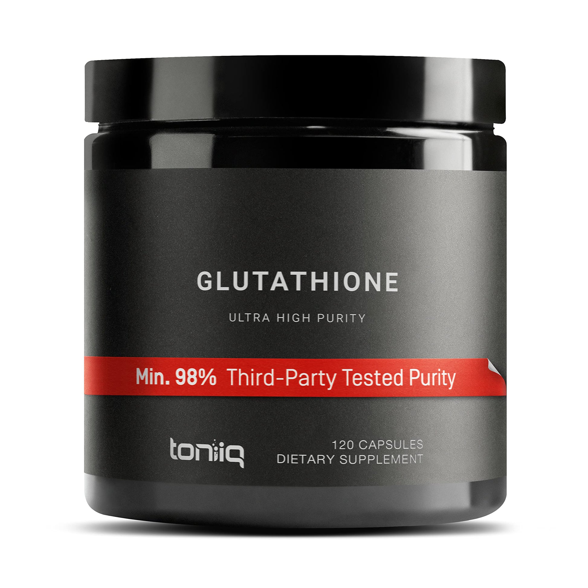 Toniiq Ultra High Strength Glutathione Capsules - 1000mg Concentrated Formula - 98%+ Highly Purified and Bioavailable - Non-GMO Fermentation - 120 Capsules Reduced Glutathione Supplement Toniiq buy supplements Au