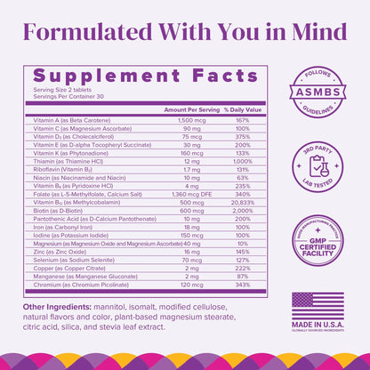 BariMelts Bariatric Multivitamin with Iron, 60 Fast-Dissolving Tablets (1-Month Supply), Sugar-Free Bariatric Vitamins for Women, Natural Fruit Flavor BariMelts buy supplements Au