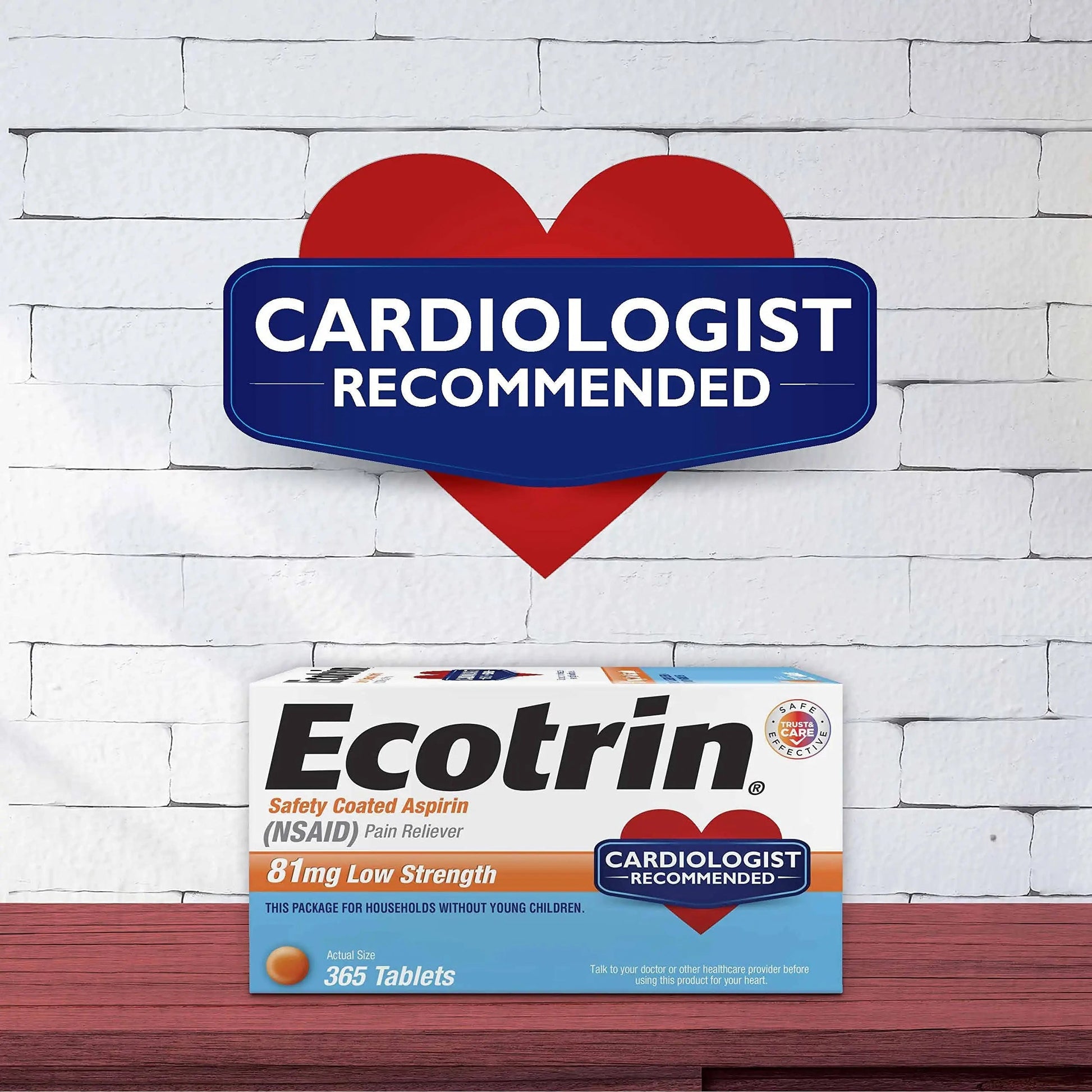 ECOTRIN ADULT LOW DOSE 81MG (45 tablets) EcotrinBuy Supplements Australia