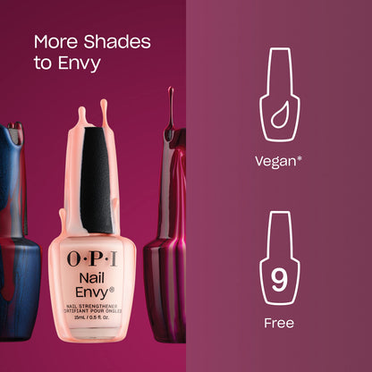 OPI Nail Envy Strengthener Pink to Envy | Sheer Soft Pink Crème Strengthening Nail Polish Treatment | Strengthen Weak & Thin Nails
