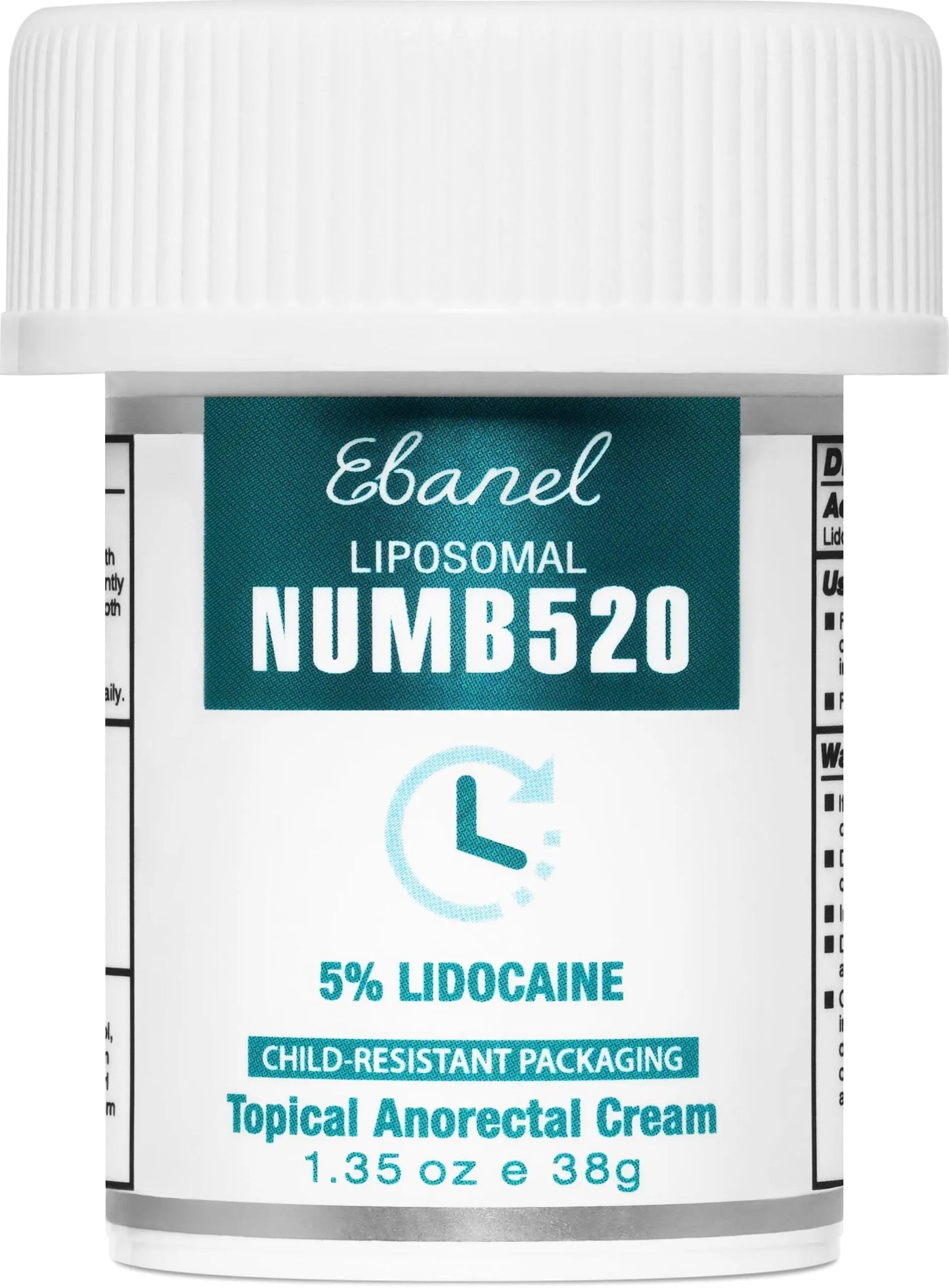 Ebanel 5% Lidocaine Numbing Cream, Pain Relief Burn Itch Numb Cream, Maximum Strength Topical Anesthetic with Allantoin, Vitamin E for Local and Anorectal Uses, Hemorrhoid Treatment, 1.35 Oz EbanelBuy Supplements Australia