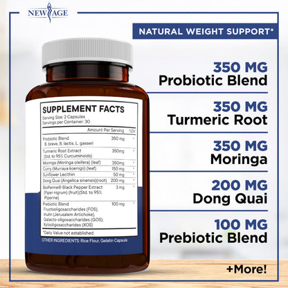 Pro Optimize Probiotics for Women, Menopause, 70 Billion CFU, Digestive Health - Relief for Bloating, Hot Flashes, Joint Support, Night Sweats - Gut Health & Metabolism - Dong Quai (120 (Pack of 2)) NEW AGE buy supplements Au