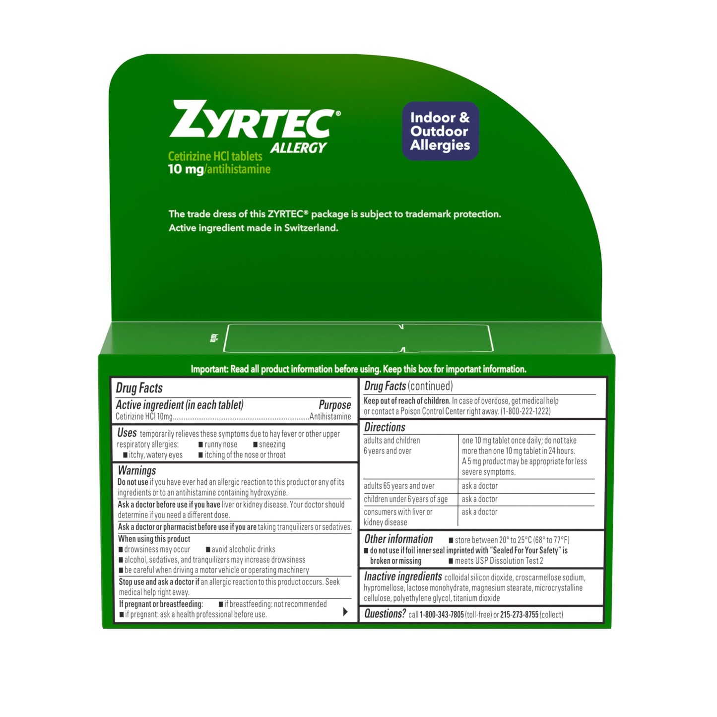 Zyrtec 24 Hour Allergy Relief Tablets, Fast-Acting Allergy Medicine for Indoor & Outdoor Allergies, Cetirizine 10 mg Tablet Antihistamine, 30 ct Bottle & 3 Single-Dose Travel Packs Bundle Pack Zyrtec buy supplements Au