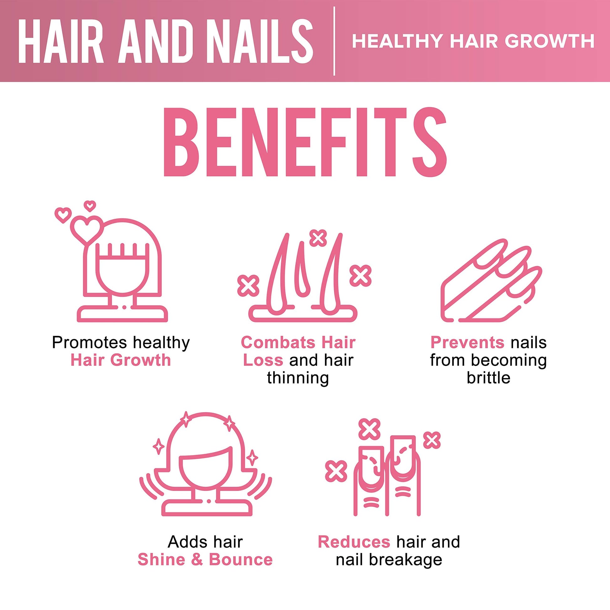 OPTML Hair and Nail Vitamins for Hair Growth and Thickness, Biotin-Infused Hair Pills, Hair Vitamins for Faster Hair Growth and Healthy Nails, for Women and Men, 60 Capsules OPTML buy supplements Au