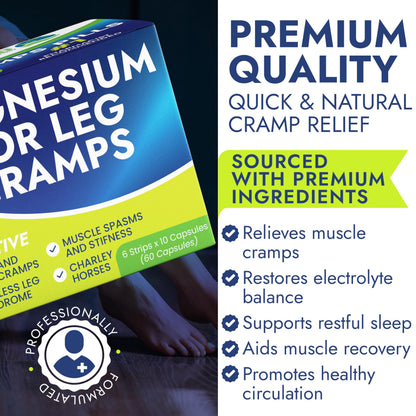 Leg Cramp Relief Pills | Pain Relief for Muscle Spasms, Soreness, & Foot and Calf Cramps | Homeopathic Medicine for Restless Legs Syndrome Relief (30 Pills) Terramed Just Think ComfortBuy Supplements Australia