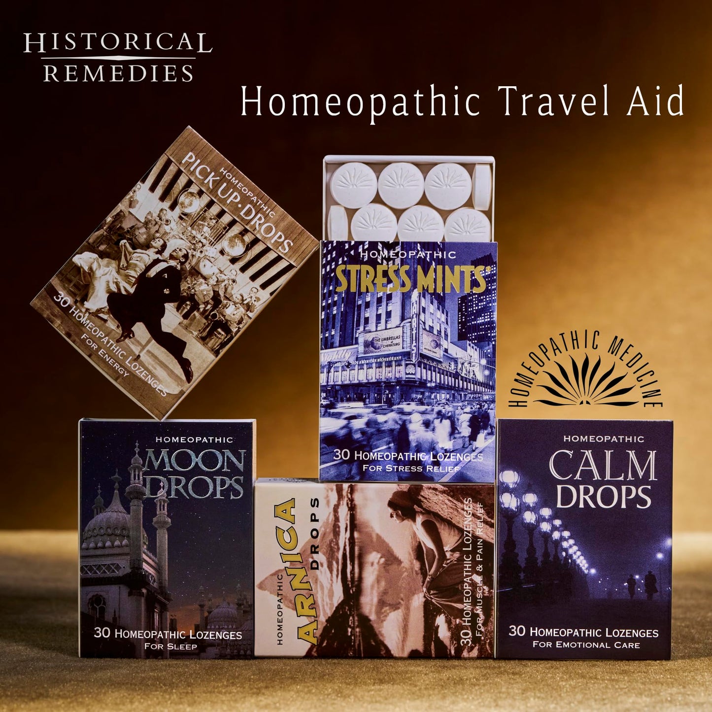 Historical Remedies Calm Drops Homeopathic Lozenges (1 Pack)| Natural Care for Emotional Stress Relief, Vegan & Gluten-Free Organic Vanilla Flavor Drops to Promote Relaxation and a Sense of Calm