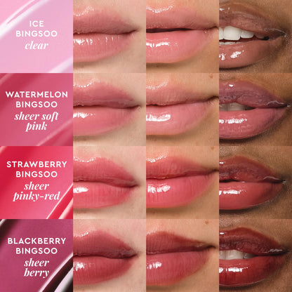 Glow Recipe Glass Balm Lip Treatment - 12Hr Hydrating Lip Balm & Moisturizer with Hyaluronic Acid to Smooth, Plump & Protect from Dryness - Sheer Soft Pink Tint, Watermelon Bingsoo (15 ml) Glow RecipeBuy Supplements Australia