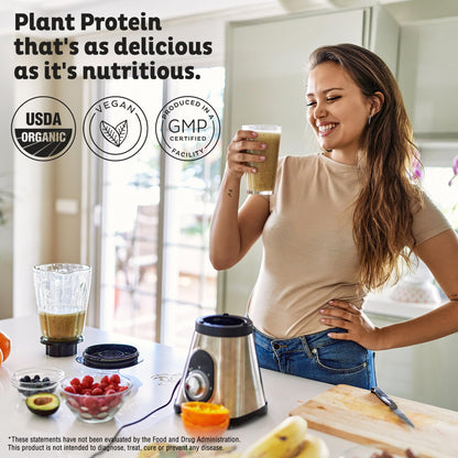 KOS Organic Plant Based Protein Powder, Chocolate Peanut Butter - Delicious Vegan Protein Powder - Keto Friendly, Gluten Free, Dairy Free & Soy Free - 15 Servings KOS buy supplements Au