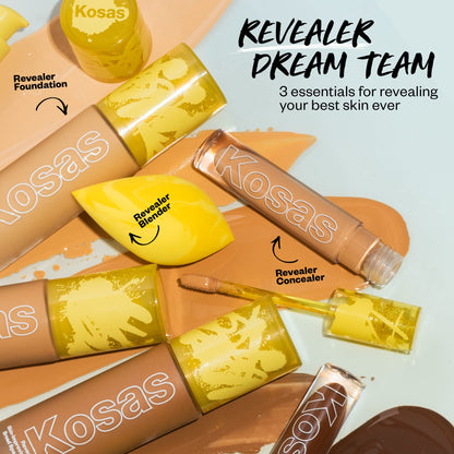 Kosas Revealer Liquid Foundation SPF 25 – Medium Buildable Coverage, Hydrating Natural Glow Finish, Light Medium Neutral 200 KosasBuy Supplements Australia