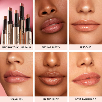 ICONIC LONDON Melting Touch Lip Balm | Hydrating Lip Balm, Non Sticky, Sheer Wash of Colour, Cruelty Free, Vegan Makeup (Love Language) 0.10 Fl oz ICONIC LONDON buy supplements Au