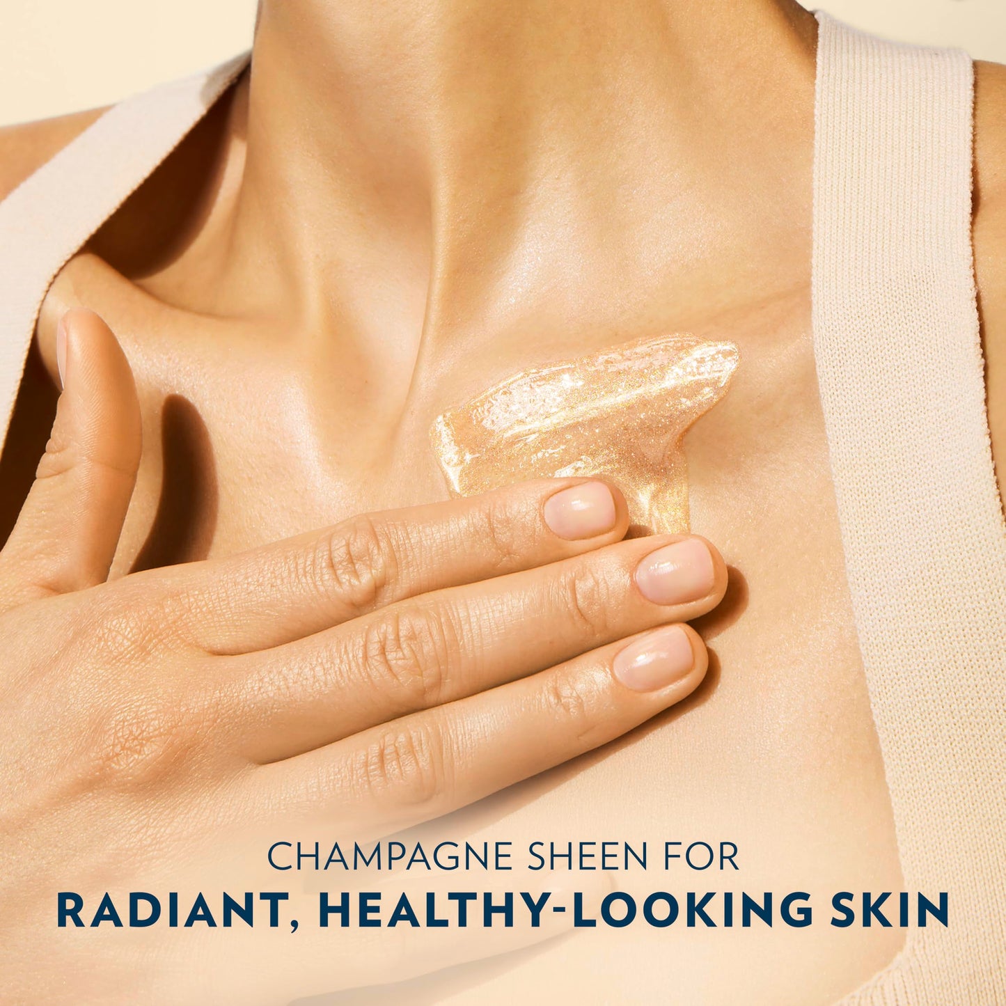 Vaseline Glazed and Glisten Sunlit Glow Body Gel Oil Vanilla Cocoa Shimmering with Ultra-Hydrating Lipids