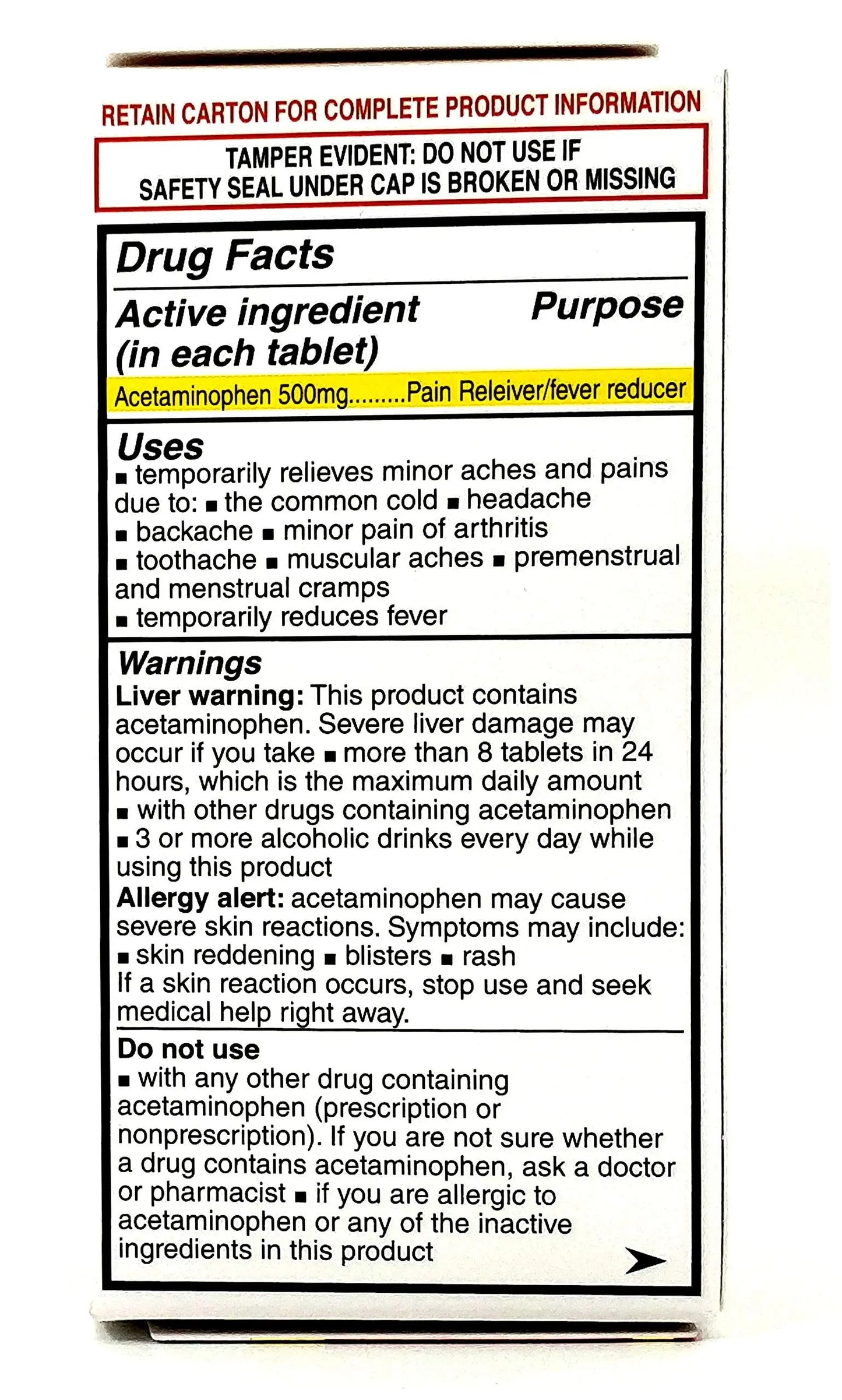 Pharbetol 500mg Extra Strength Tablets 100 Count (Generic Extra Strength) PHARBEST PHARMACEUTICALSBuy Supplements Australia