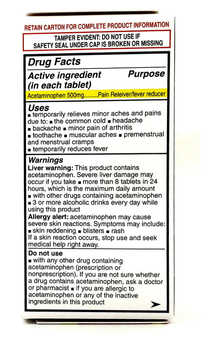 Pharbetol 500mg Extra Strength Tablets 100 Count (Generic Extra Strength) PHARBEST PHARMACEUTICALSBuy Supplements Australia