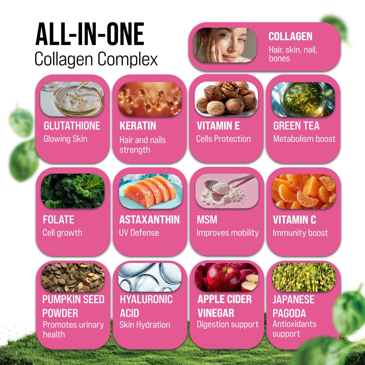 MERRY VITA Collagen for Women – Hydrolyzed Multi Collagen Peptides Types I, II, III, V & X – Collagen Supplement with Vitamin C, Biotin & Hyaluronic Acid – Grass Fed, Non-GMO, 240 Capsules MERRY VITA buy supplements Au