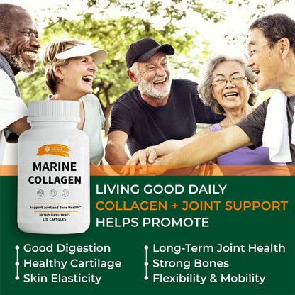 SIRUNES Marine Collagen Peptides, 120 Capsules - Fish Collagen Supplements for Women, Great for Hair, Skin, Nails, Joints & Bones - Made in USA SIRUNES buy supplements Au