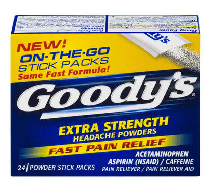 Goody's Extra Strength Powders | Fast Pain Relief | Aspirin & Caffeine | 24 Count Goody'sBuy Supplements Australia