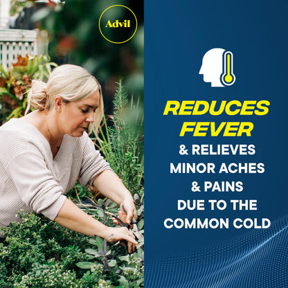 Advil Pain Reliever and Fever Reducer, Pain Relief Medicine with Ibuprofen 200mg for Headache, Backache, Menstrual Pain and Joint Pain Relief - 10 Coated Tablets Advil buy supplements Au