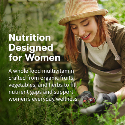 Garden of Life Organics Multivitamin for Women - Women's Once Daily Multi - Whole Food Multi with Iron, Biotin, Vegan Organic Womens Multivitamin for Health, Energy Hair Skin and Nails, 60 Tablets Garden of Life buy supplements Au