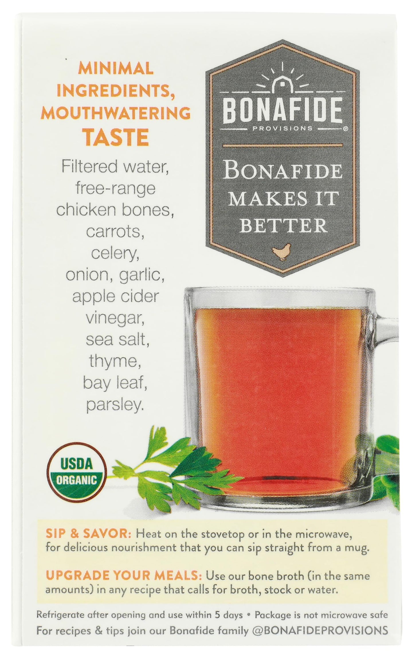 Bonafide Broth Bone Chicken Dry, 16.9 oz Bonafide Provisions buy supplements Au