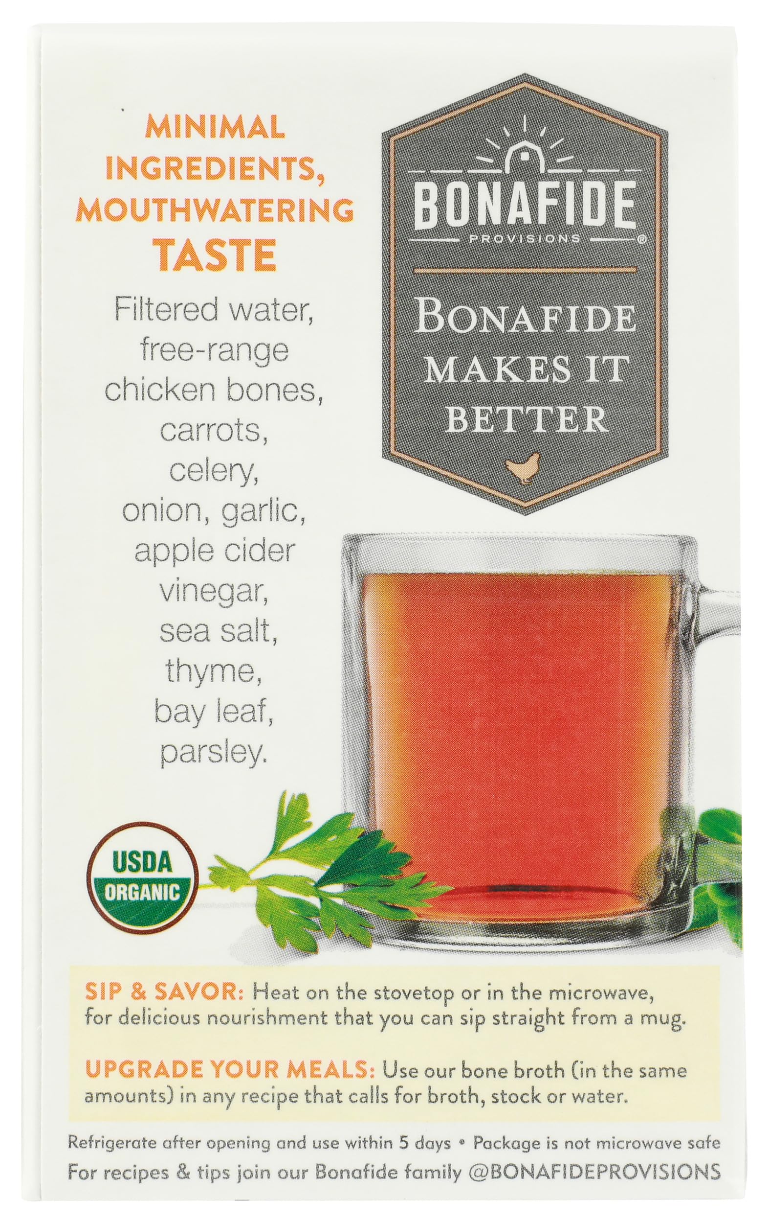Bonafide Broth Bone Chicken Dry, 16.9 oz Bonafide Provisions buy supplements Au