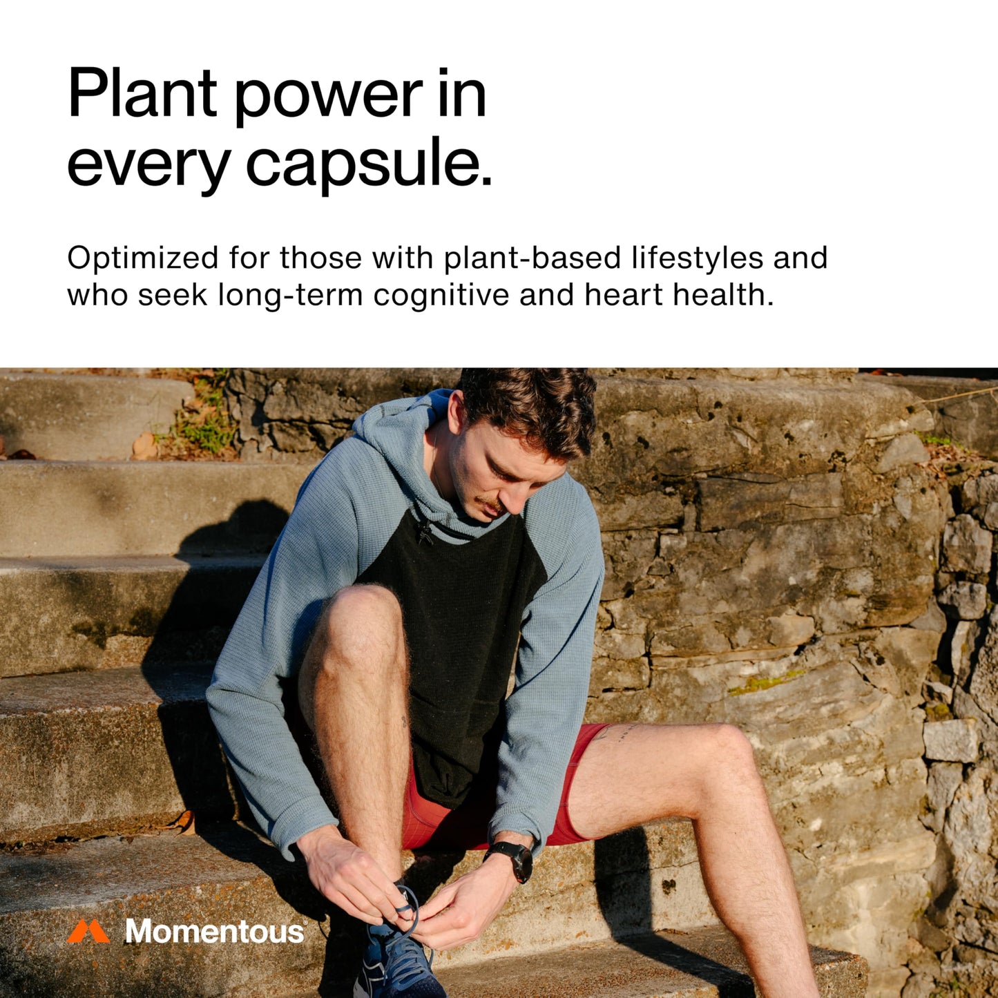Momentous Vegan Omega-3 - Plant-Based EPA & DHA Supplement for Men & Women - Sourced from Algae Oil - Supports Heart, Joint, & Brain Health - NSF Certified for Sport - 1,000 mg - 30 Servings Momentous buy supplements Au