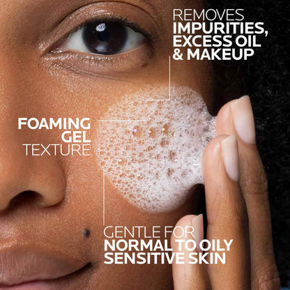 La Roche-Posay Toleriane Purifying Foaming Facial Cleanser, Oil Free Face Wash for Women & Men with Niacinamide + Ceramides
