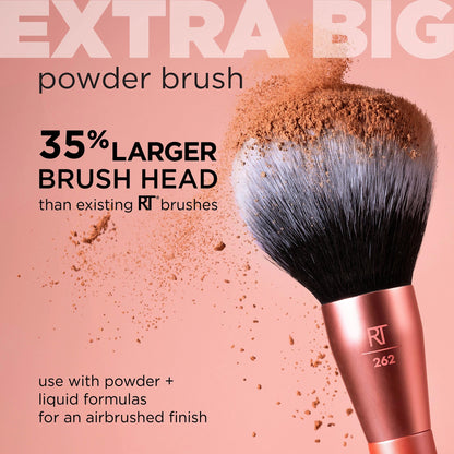 Real Techniques Extra Big Powder Brush, Large Makeup Brush For Powder, Fluffy Head For All-Over Setting, XL Oversized Brush For Quick Application, Cruelty-Free, Synthetic Bristles, 1 Count Real TechniquesBuy Supplements Australia