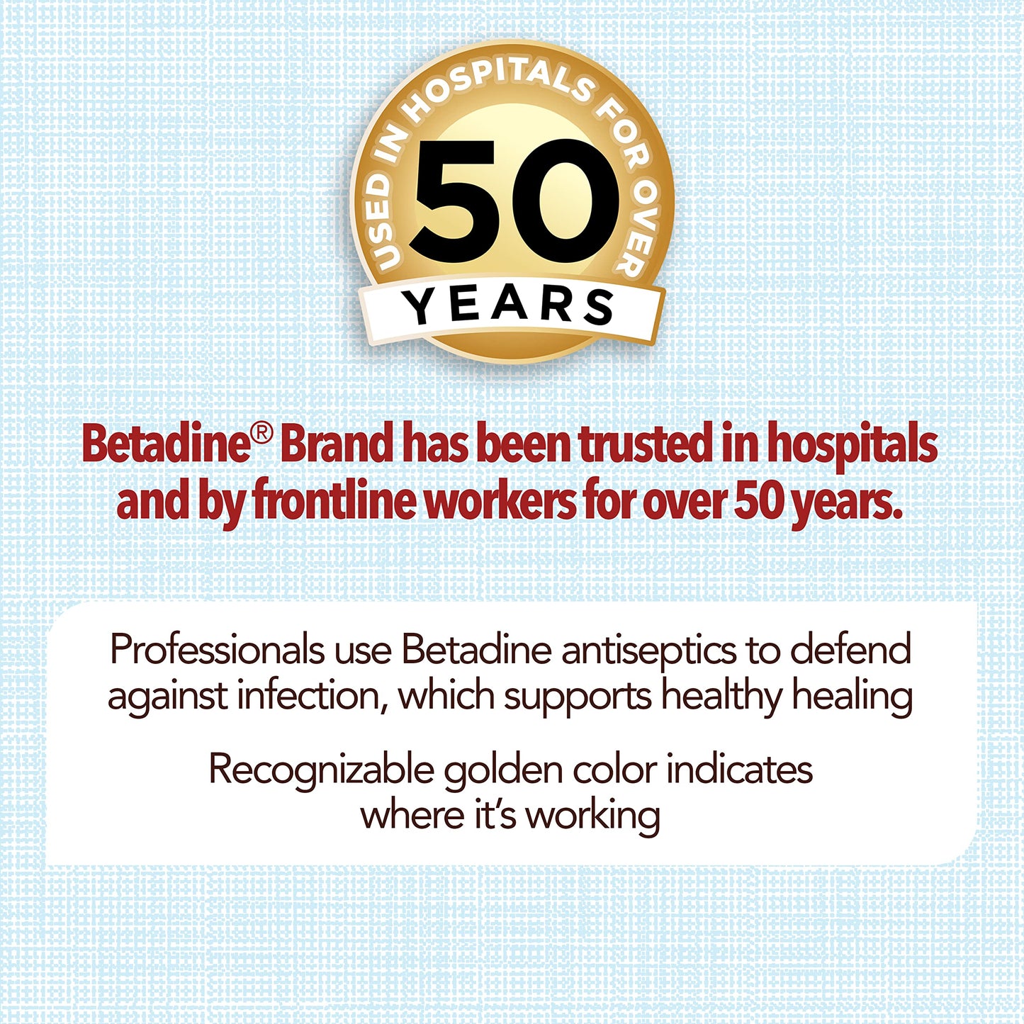 Betadine Antiseptic First Aid Solution, Povidone-Iodine 10%, Infection Protection, Kills Germs in Minor Cuts Scrapes and Burns, No Sting Promise, No Alcohol or Hydrogen Peroxide, 8 FL OZ
