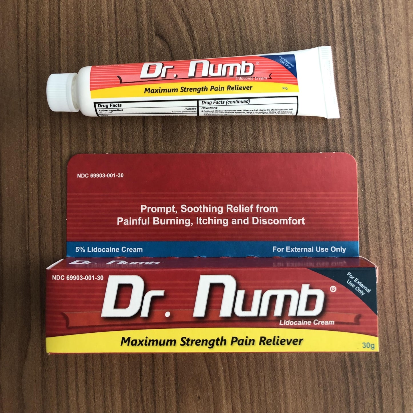 Dr. Numb 5% Lidocaine Numbing Cream, Fast-Acting Maximum Strength Topical Anesthetic Pain Relief Burn Itch Numb Cream with Vitamin E for Hemorrhoid Treatment, Local and Anorectal Uses - 30g 4 Pack Dr. NumbBuy Supplements Australia