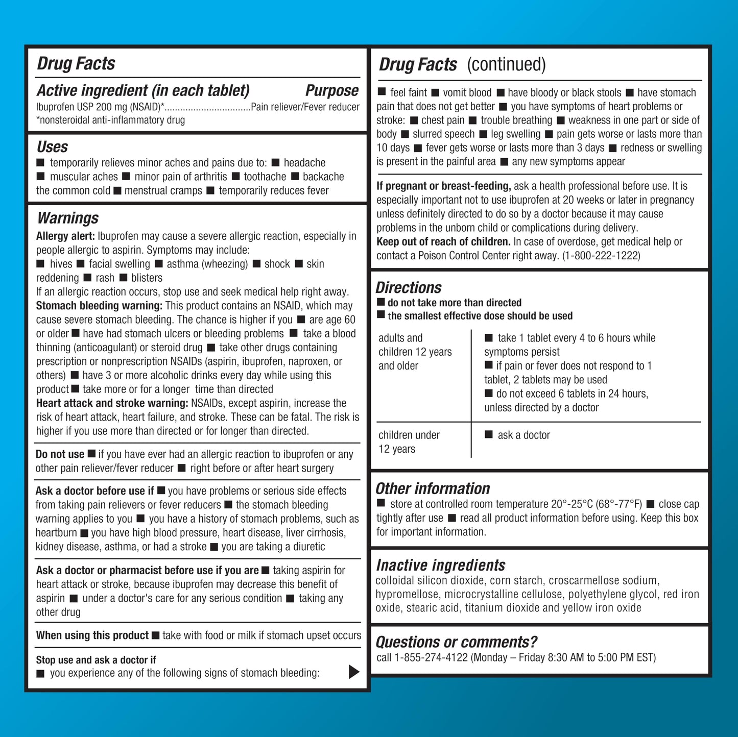 Basic Care Ibuprofen Tablets, 500 Count Amazon Basic Care buy supplements Au