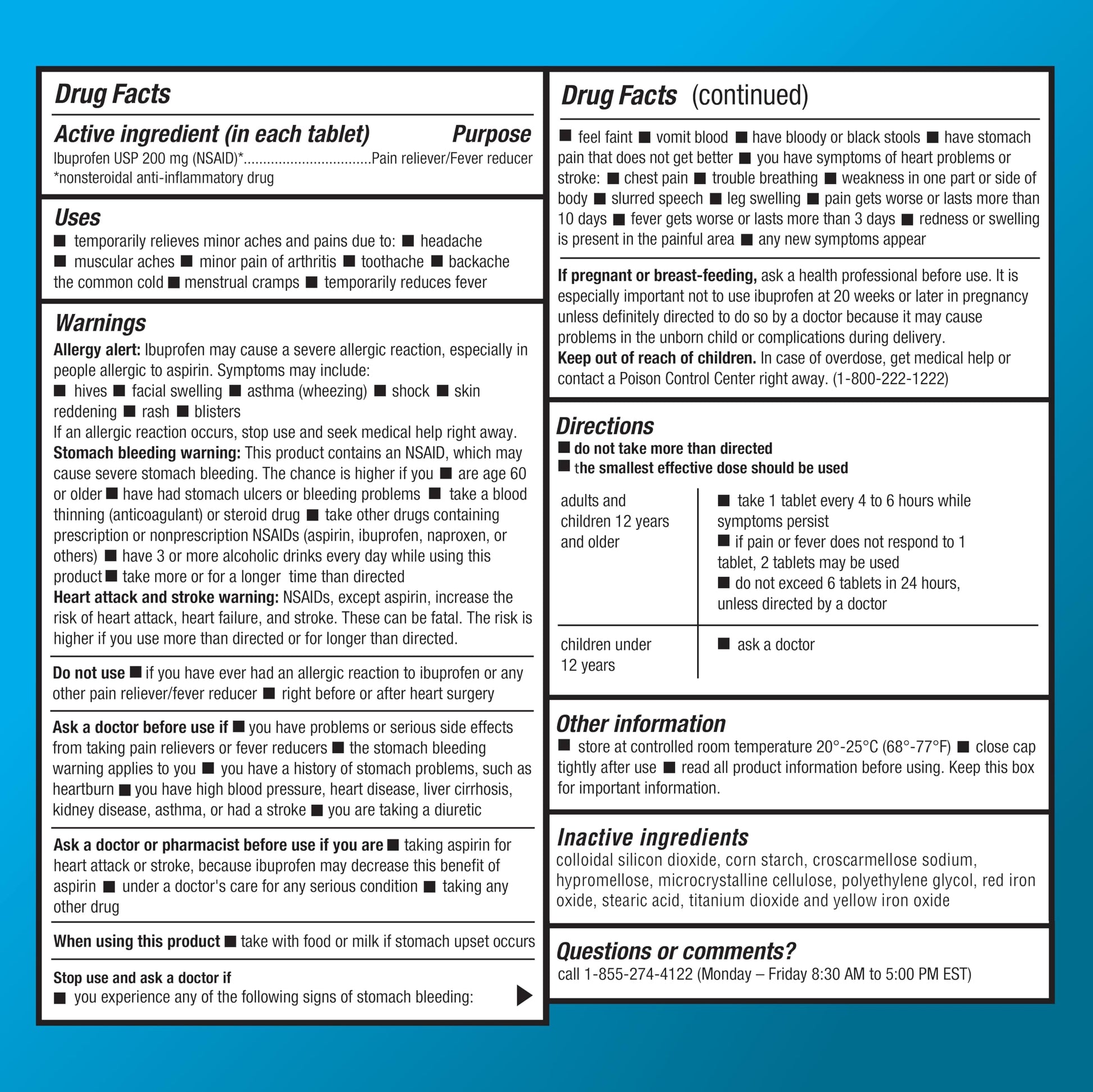 Basic Care Ibuprofen Tablets, 500 Count Amazon Basic Care buy supplements Au