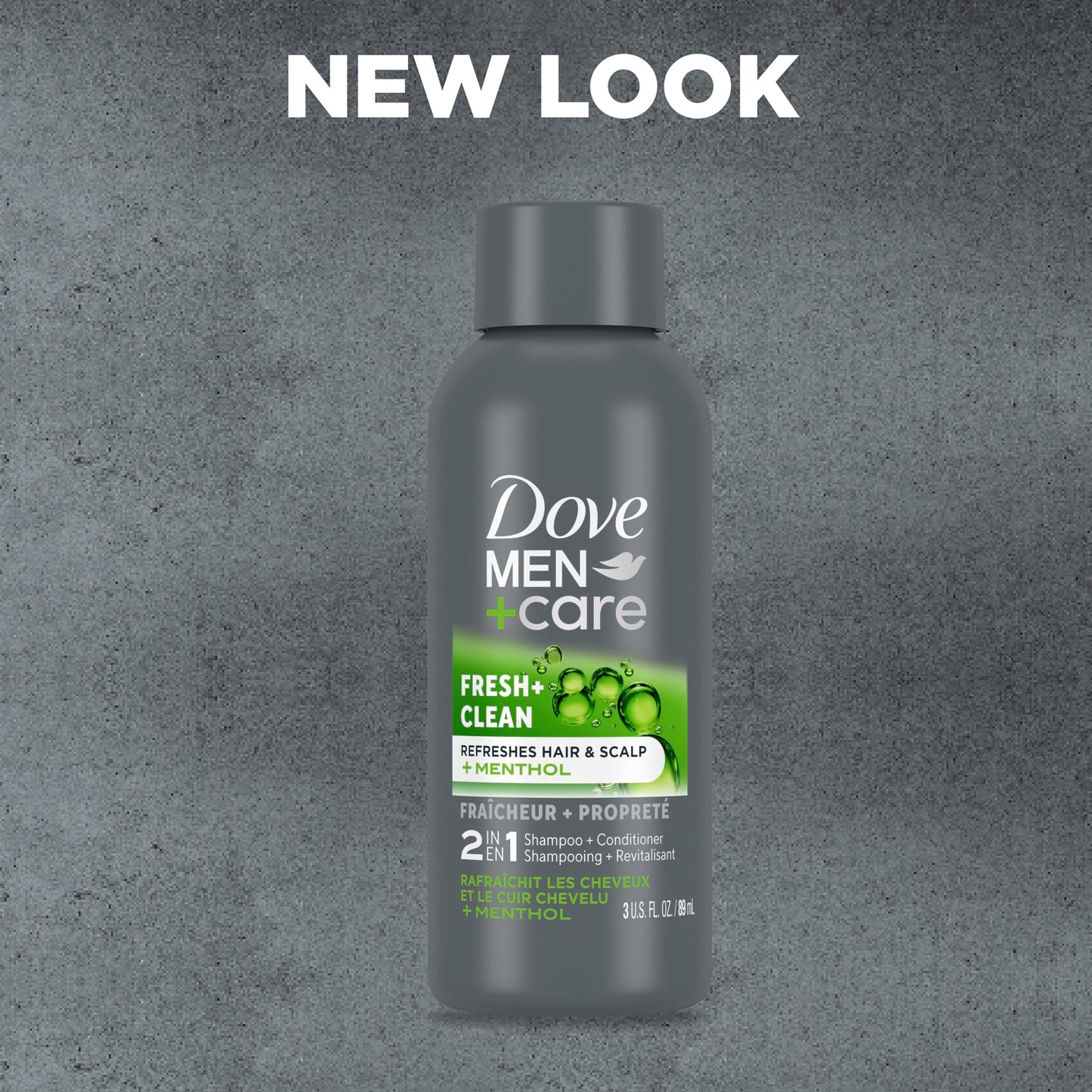 Dove Men+Care Fortifying 2 in 1 Shampoo and Conditioner Fresh and Clean with Caffeine for Normal to Oily Hair Helps Strengthen Thinning Hair 3 oz