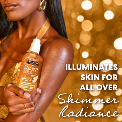 Palmer's Cocoa Butter Formula Shimmer Body Oil with Vitamin E, 5.1 Fl Oz, Radiance Body Oil for Glowing Skin