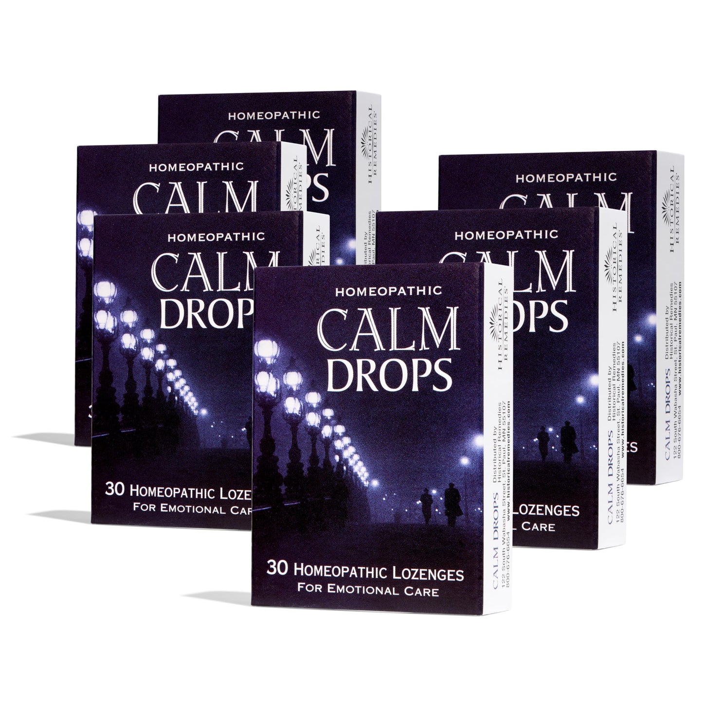 Historical Remedies Calm Drops Homeopathic Lozenges (6 Pack)| Natural Care for Emotional Relief, Vegan & Gluten-Free Organic Vanilla Flavor Drops to Promote Relaxation and a Sense of Calm