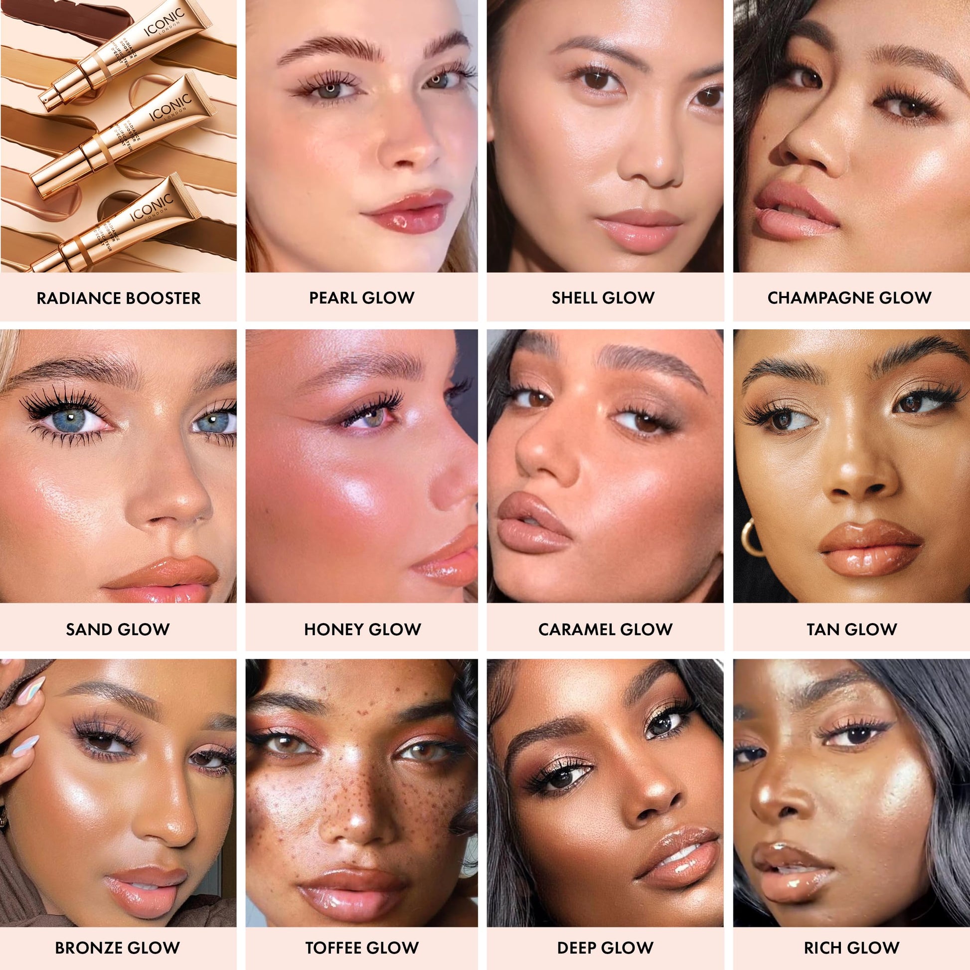 ICONIC LONDON Radiance Booster | Liquid Radiance Lightweight Skin Tint for a Glowy Makeup Look, Cruelty Free, Vegan Makeup (Sand Glow) 30 mL/ 1.01 Fl Oz ICONIC LONDON buy supplements Au