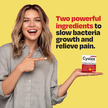 Cystex Dual-Action UTI Pain Relief & Prevention Tablets - 2-in-1 Formula Relieves Burning, Urgency, & Discomfort While Slowing Bacterial Growth - Non-Staining, Fast-Acting - 48-Count Cystex buy supplements Au