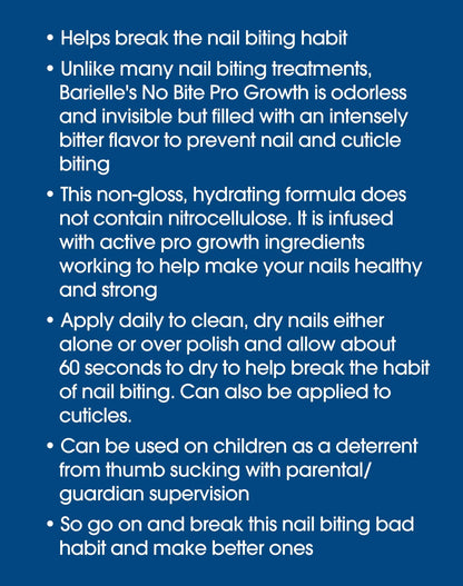 Barielle No Bite Pro Growth Nail Hardener .5 ounce (Pack of 2)