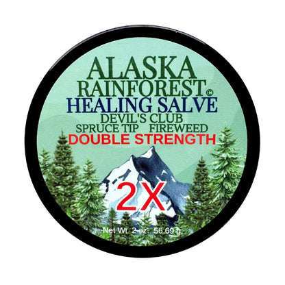 Snowy Summit Alaska Rainforest 2X Salve - Salve for Dry Skin & Joint Relief - Natural Super Salve for Soothing Skin with Gentle Aroma - Body & Hand Salve - Muscle Rub with Alaskan Devil’s Club Oil Snowy SummitBuy Supplements Australia