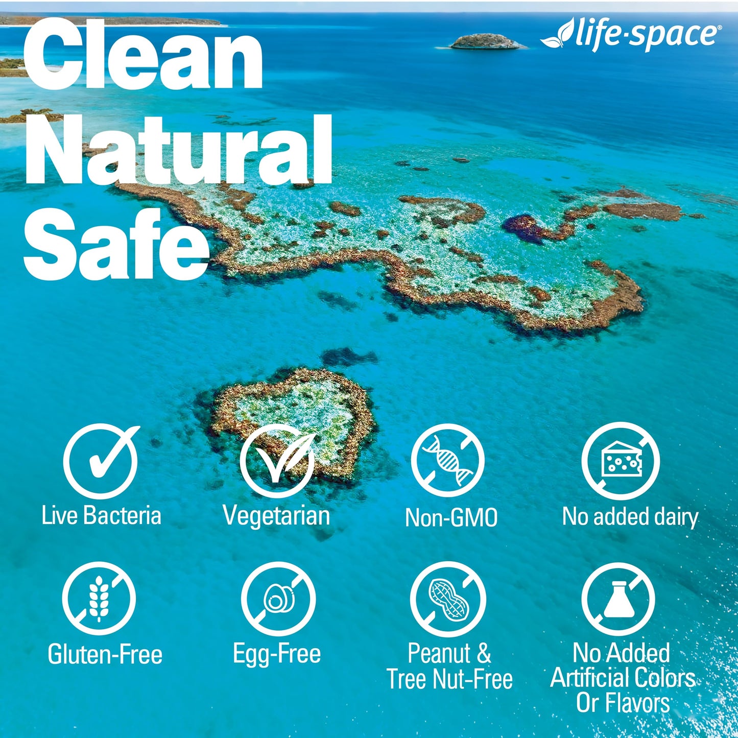 Life-Space Premium Broad Spectrum Probiotics, 2 Month Serving, 32 Billion CFU & 15 Diverse Strains, Formulated for Daily Digestive Health & Immune Health,
